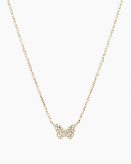 Diamond Butterfly Necklace